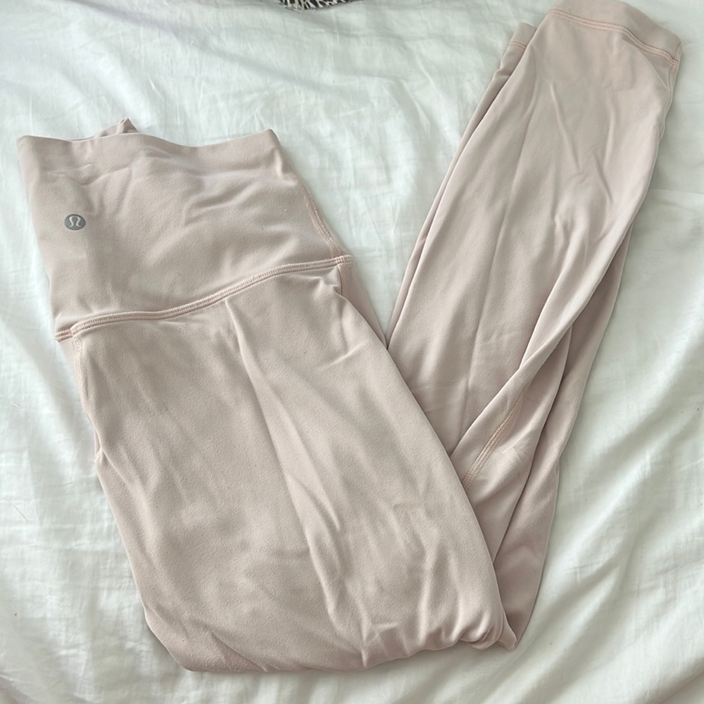 baby pink lululemon leggings - size 6